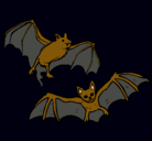 Dibujo Un par de murciélagos pintado por pol