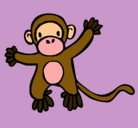 Dibujo Mono pintado por fany