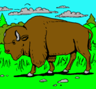 Dibujo Búfalo  pintado por euplocephalus