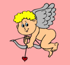 Dibujo Cupido pintado por ronny