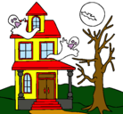 Dibujo Casa fantansma pintado por CARMEN