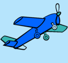 Dibujo Avión de juguete pintado por TAME