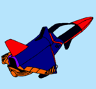 Dibujo Nave cohete pintado por luis
