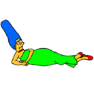 Dibujo Marge pintado por lucas