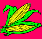 Dibujo Mazorca de maíz pintado por rebeca