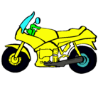 Dibujo Motocicleta pintado por croca