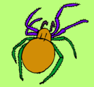 Dibujo Araña venenosa pintado por guillermo