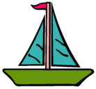 Dibujo Barco velero pintado por lizi