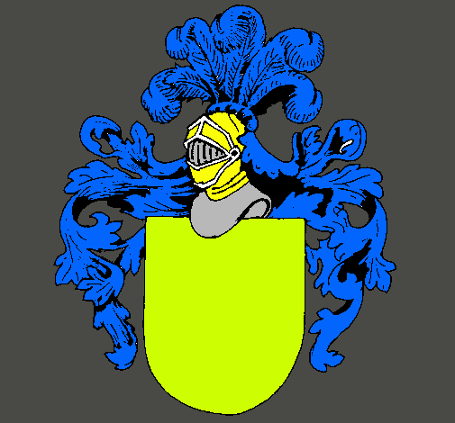 Escudo de armas y casco