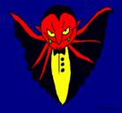 Dibujo Vampiro terrorífico pintado por alex
