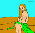 Dibujo Madre con su bebe pintado por KEISSY