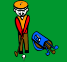 Dibujo Jugador de golf II pintado por ALEX