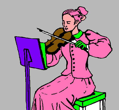 Dama violinista