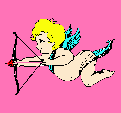 Cupido volando