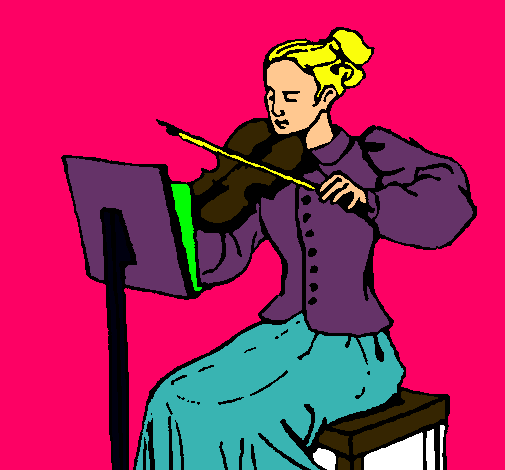 Dama violinista