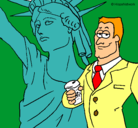 Dibujo Estados Unidos de América pintado por jose