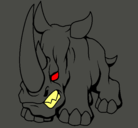 Dibujo Rinoceronte II pintado por SONIC