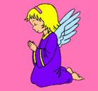 Dibujo Ángel orando pintado por SARITA