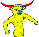 Dibujo Cabeza de búfalo pintado por samuel