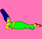 Dibujo Marge pintado por arantxa