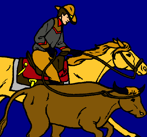 Vaquero y vaca