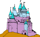 Dibujo Castillo medieval pintado por karoline