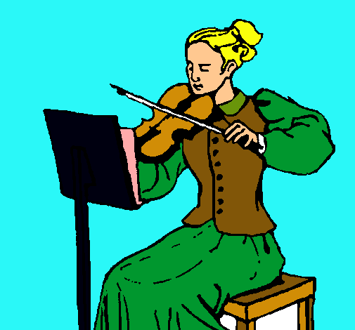 Dama violinista