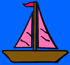 Dibujo Barco velero pintado por VALERIA
