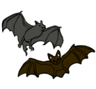 Dibujo Un par de murciélagos pintado por ana