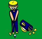 Dibujo Jugador de golf II pintado por Borja