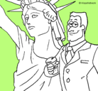 Dibujo Estados Unidos de América pintado por yadira