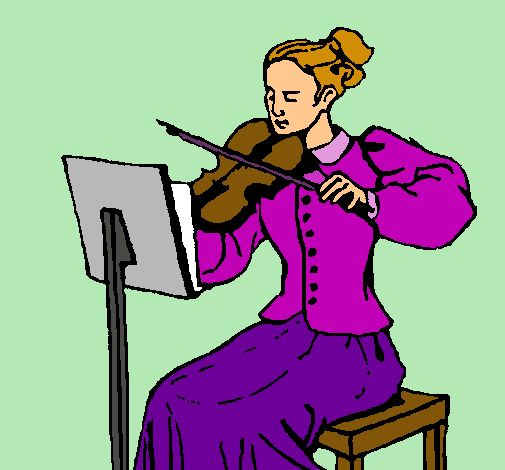 Dama violinista