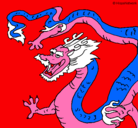 Dibujo Dragón chino pintado por raiman
