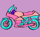 Dibujo Motocicleta pintado por facsion