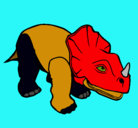 Dibujo Triceratops II pintado por zinzi