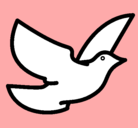 Dibujo Paloma de la paz pintado por josue