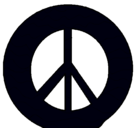 Dibujo Símbolo de la paz pintado por geo