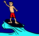 Dibujo Surfista pintado por elias