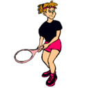 Dibujo Chica tenista pintado por camila