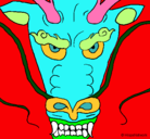 Dibujo Cabeza de dragón pintado por jaime