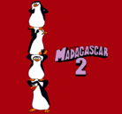 Dibujo Madagascar 2 Pingüinos pintado por joselan