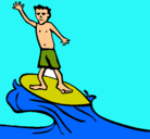 Dibujo Surfista pintado por Valentin