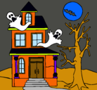 Dibujo Casa fantansma pintado por nardamagaly