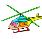 Dibujo Helicóptero  pintado por irina