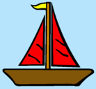 Dibujo Barco velero pintado por jose