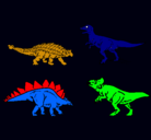 Dibujo Dinosaurios de tierra pintado por roberto