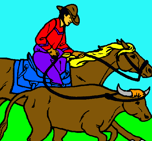 Vaquero y vaca