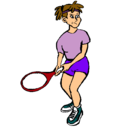 Dibujo Chica tenista pintado por carolguay