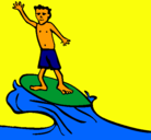 Dibujo Surfista pintado por jaziel