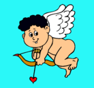 Dibujo Cupido pintado por kevin